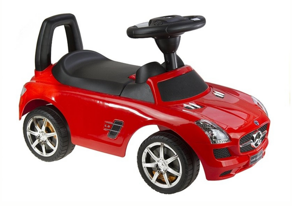 Mercedes Benz Röd - Barn Push Along Ride On Car