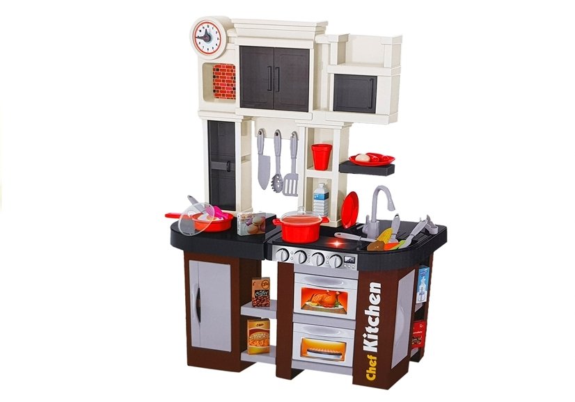 Interactive Kitchen For Children Okp Refrigerator Water Tap Accessories 58 Pcs.