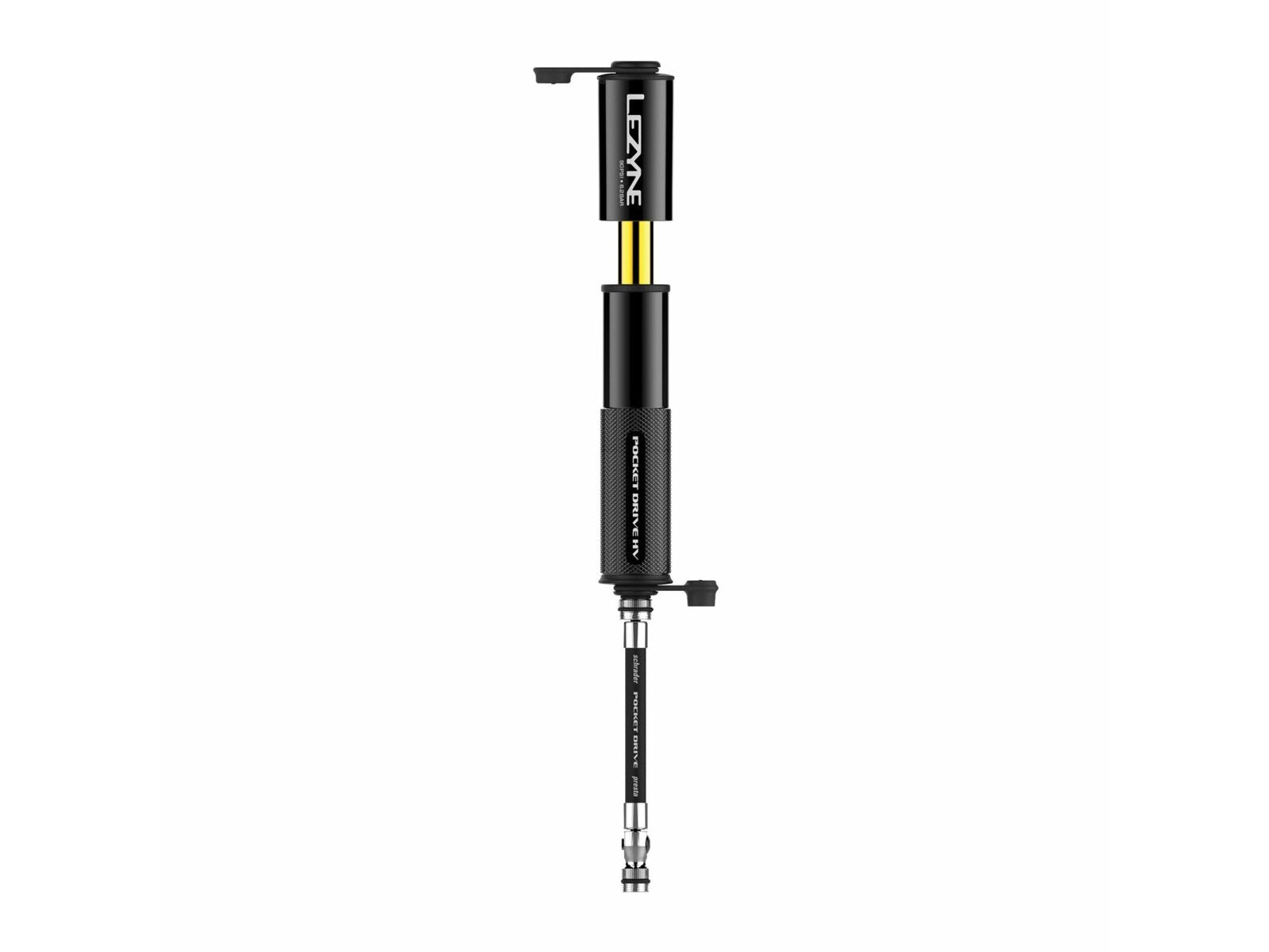 Lezyne Hand Pump Cnc Hv Pocket Drive Gloss Black 140 - 14.0