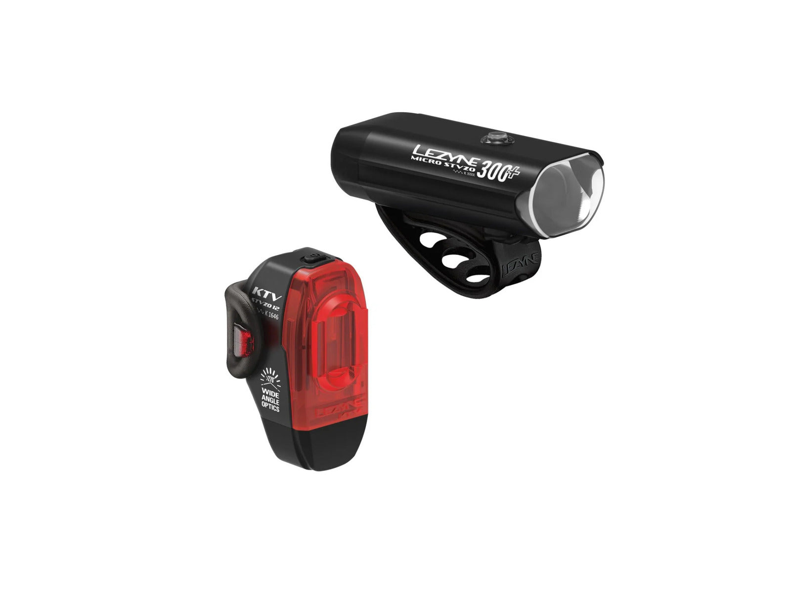 Lezyne Led Pair Micro Drive 300+ Stvzo / Ktv Drive Stvzo Schwarz-glänzend