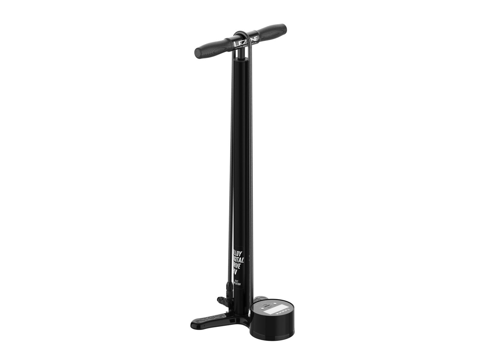 Lezyne Floor Pump Alloy Hv Digital Drive Gloss Black 635 Cm - 63.5 Cm