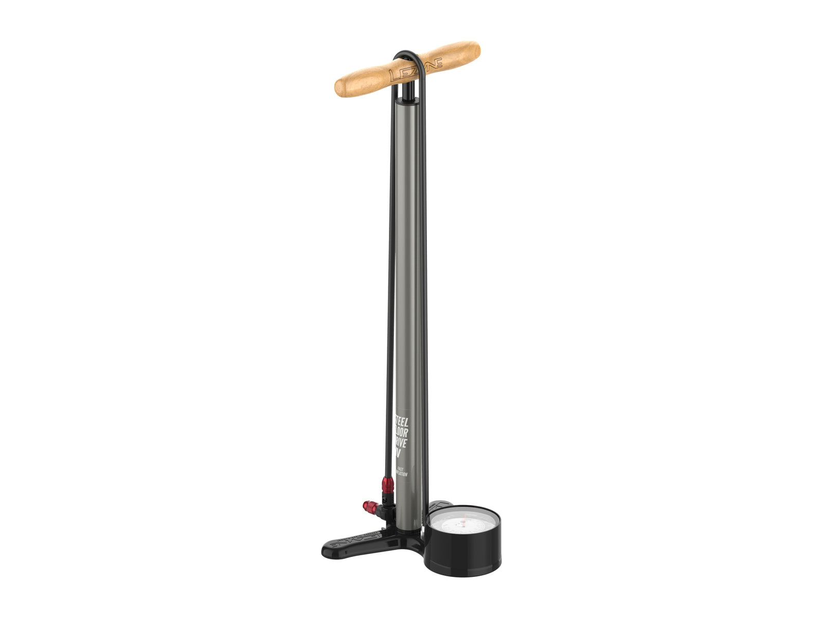 Lezyne Floor Pump Steel Hv Floor Drive Grey 635 Cm - 63.5 Cm