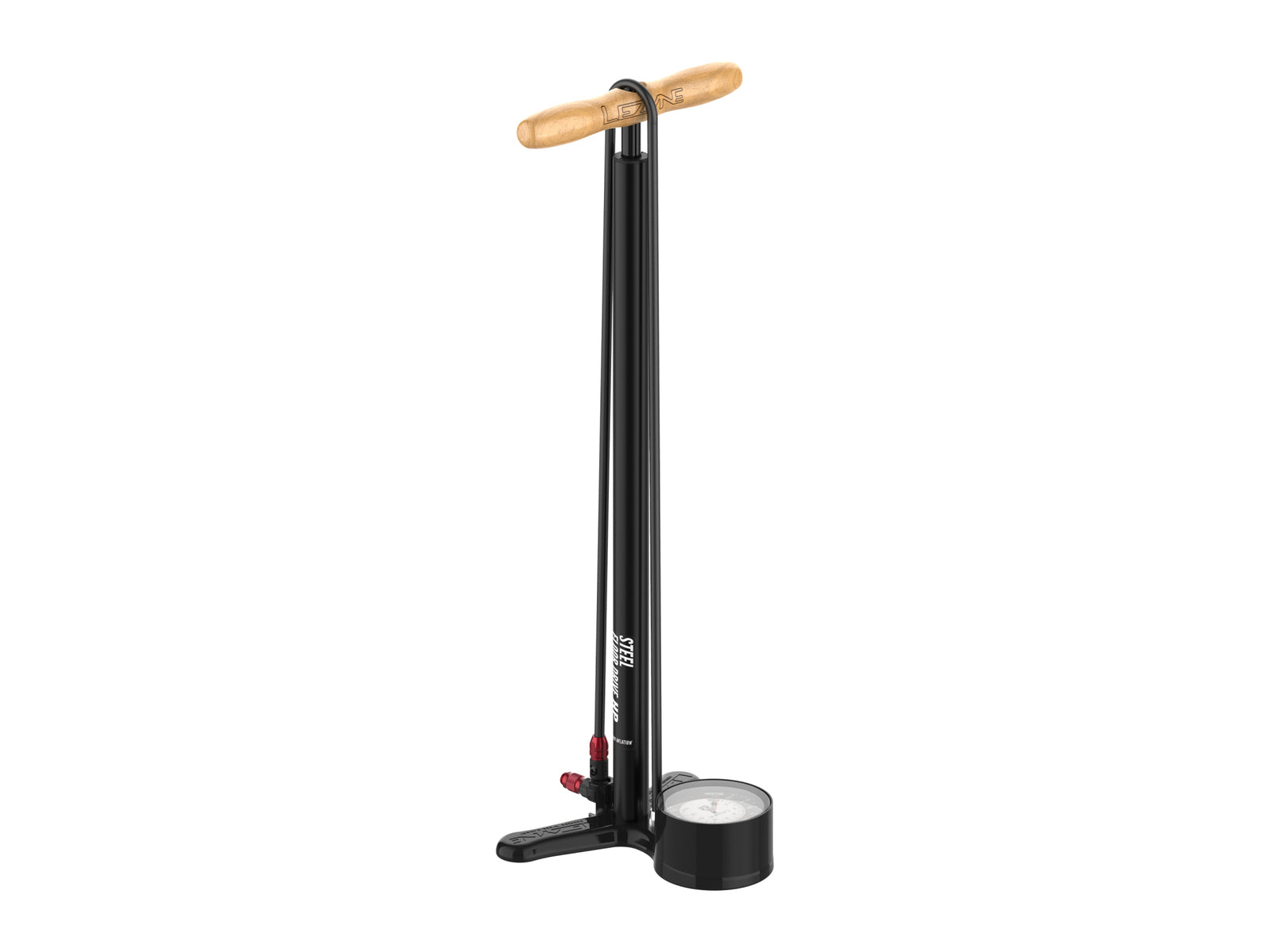 Lezyne Steel Hp Floor Drive Matt Black 635 Cm - 63.5 Cm