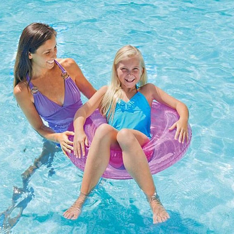 Intex Transparenter Schwimmring Ø 76 cm | Verschiedene Farben