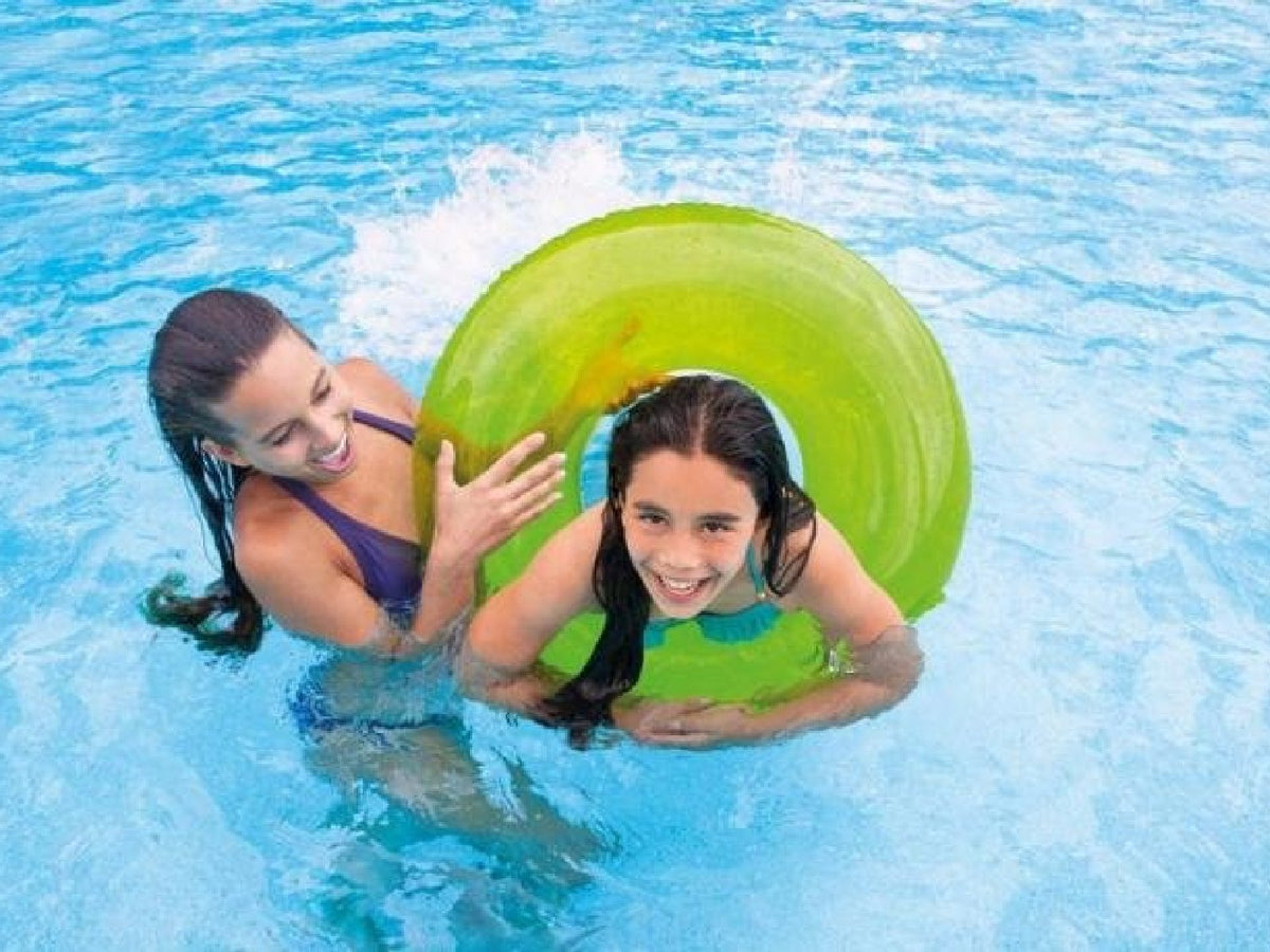 Intex Transparenter Schwimmring Ø 76 cm | Verschiedene Farben