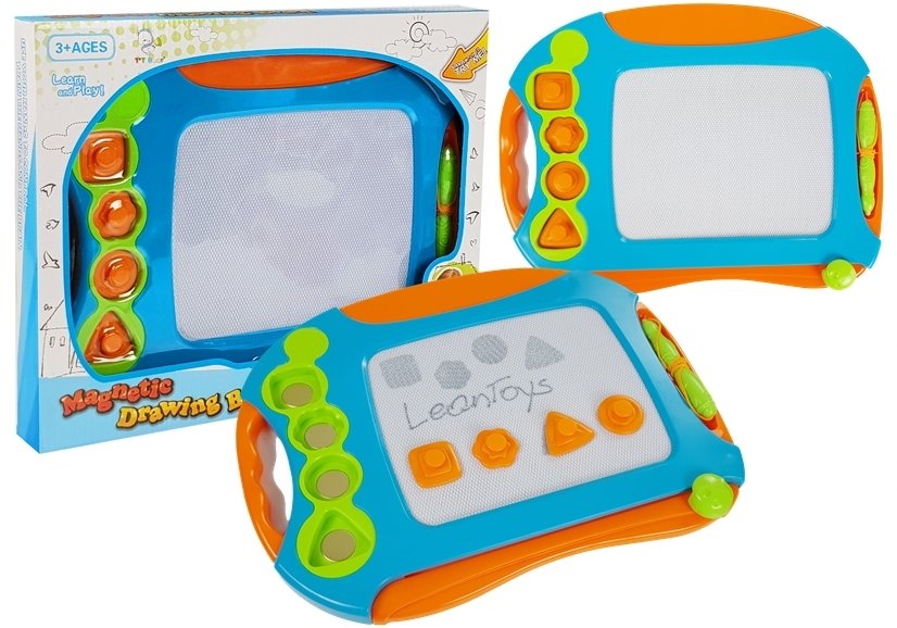 Magnetic Drawing Board With Geometrical Stamps