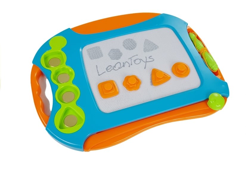 Magnetic Drawing Board With Geometrical Stamps