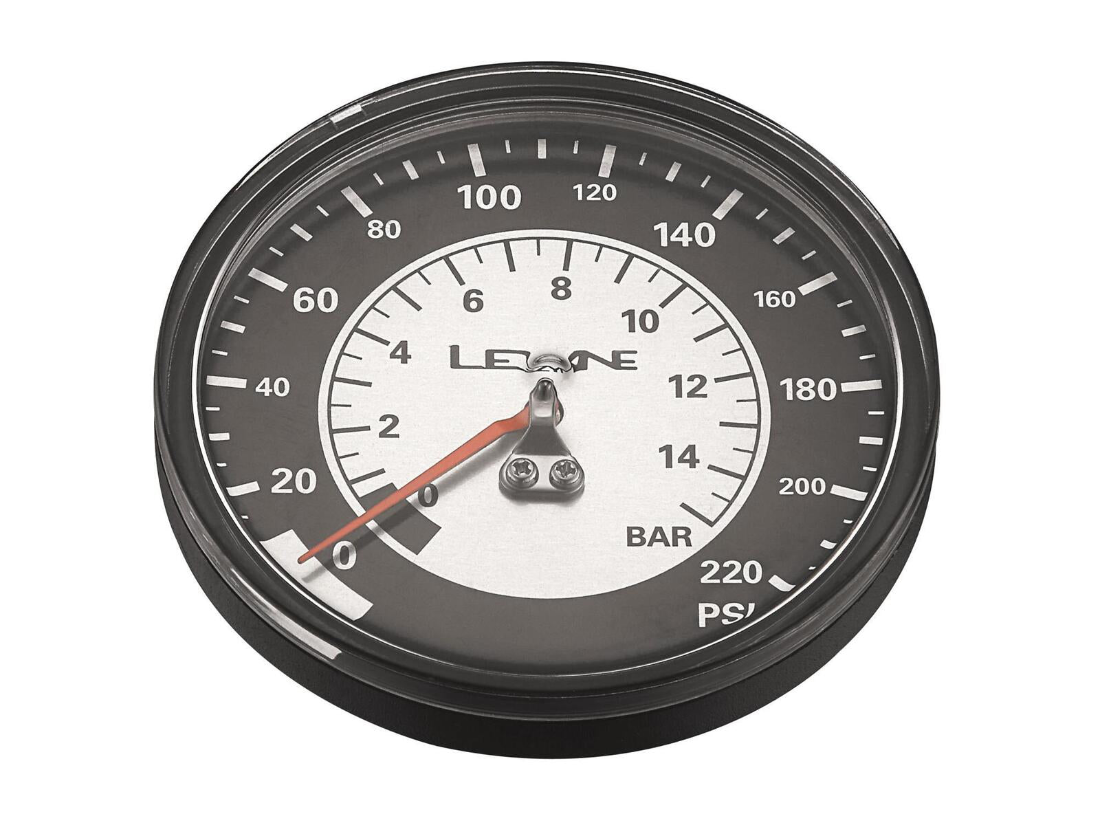 Lezyne Pressure Gauge (220psi) Black-silver