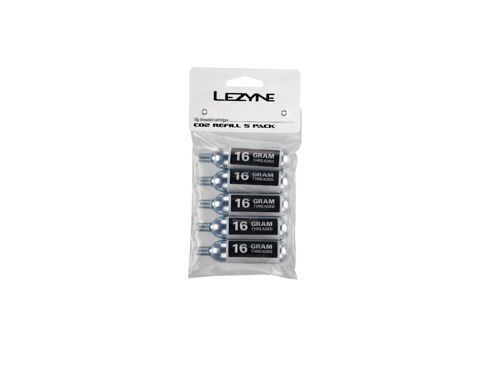 Lezyne Co2 Replacement Cartridge (16g) Silver With White Sticker