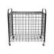 Carrying Cart Steel Folding With Wheels And Lid Negro