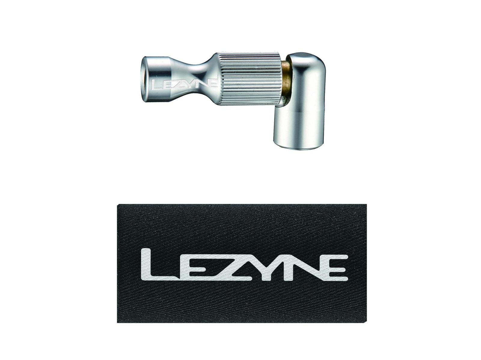 Lezyne Co2 Pump Head Trigger Drive Cnc Gloss Silver