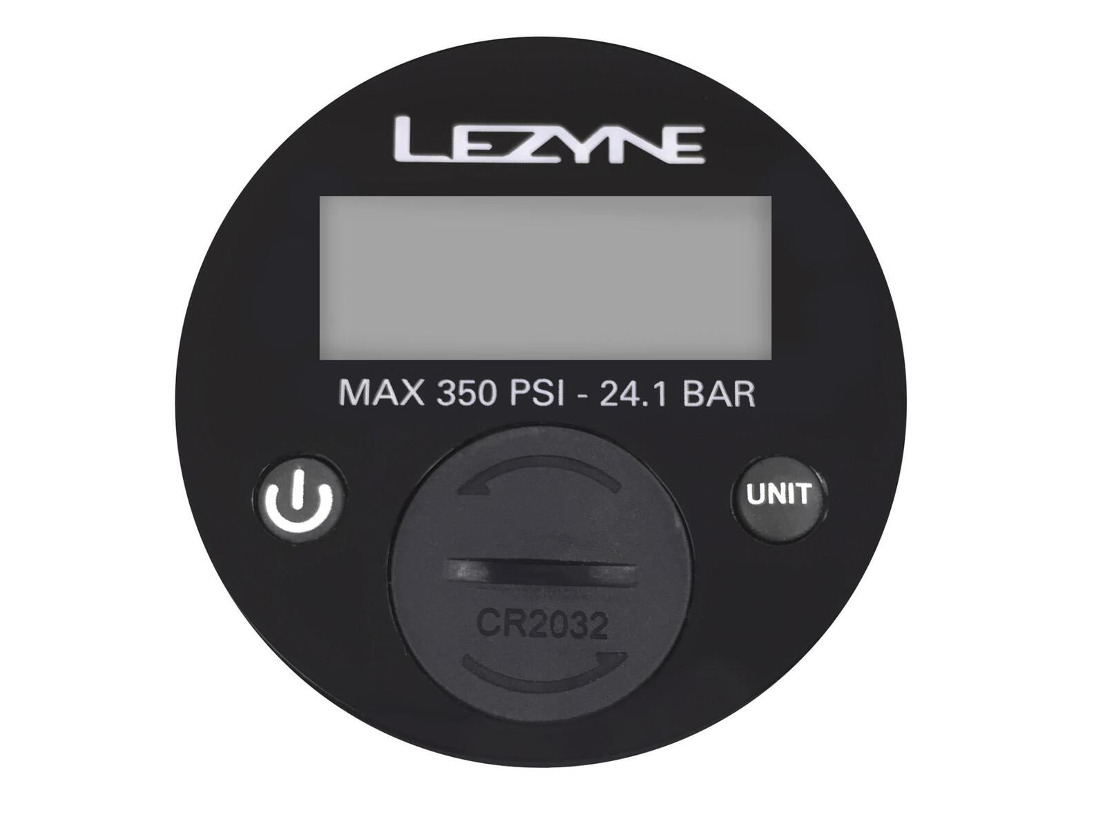 Lezyne Pressure Gauge (350psi) 25 Display Black