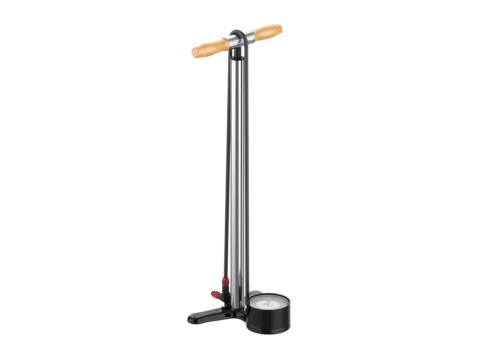 Lezyne Alloy Hp Floor Drive Gloss Silver 635 Cm - 63.5 Cm