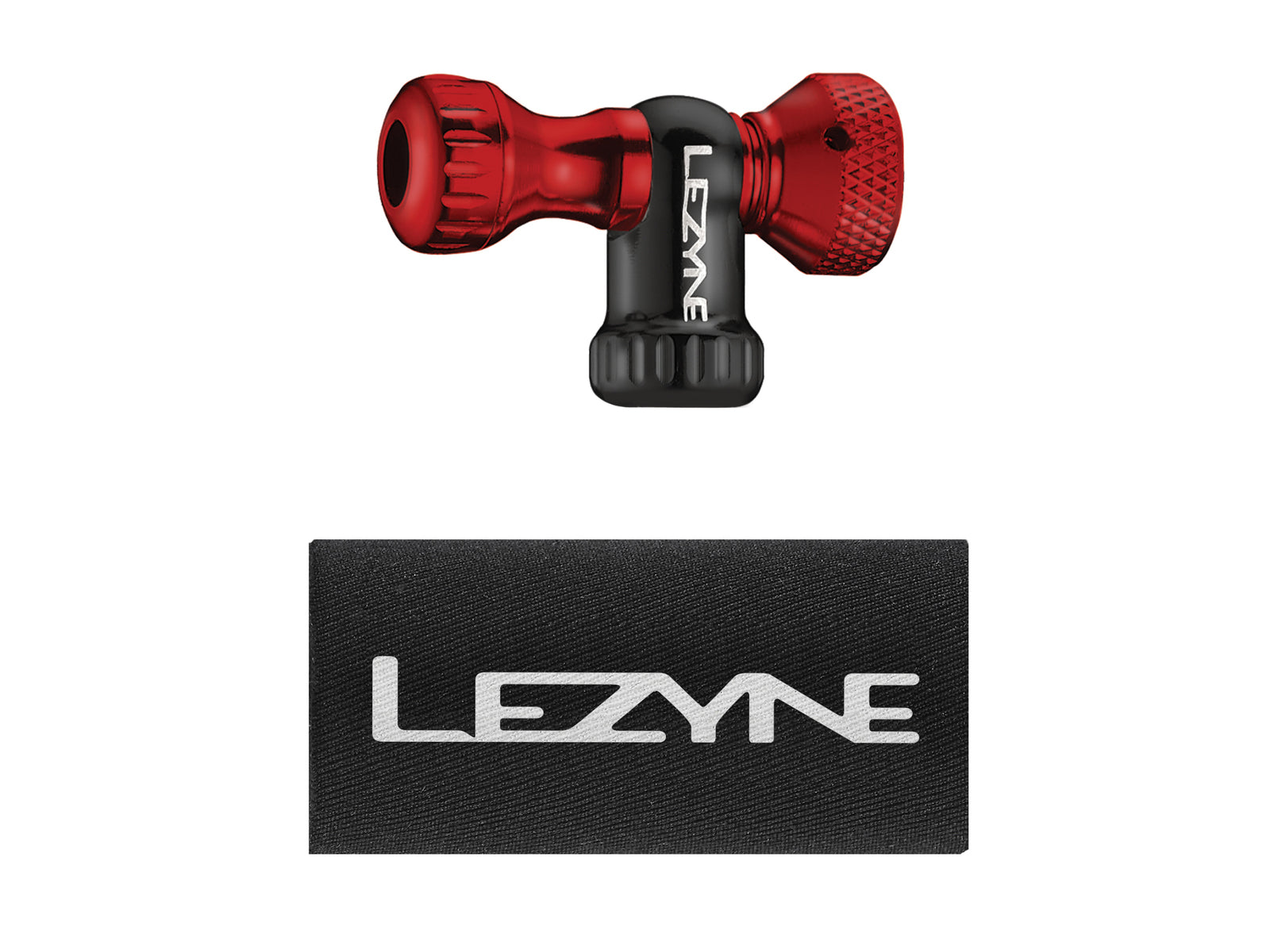 Lezyne Co2 Pump Head Control Drive Cnc Gloss Red
