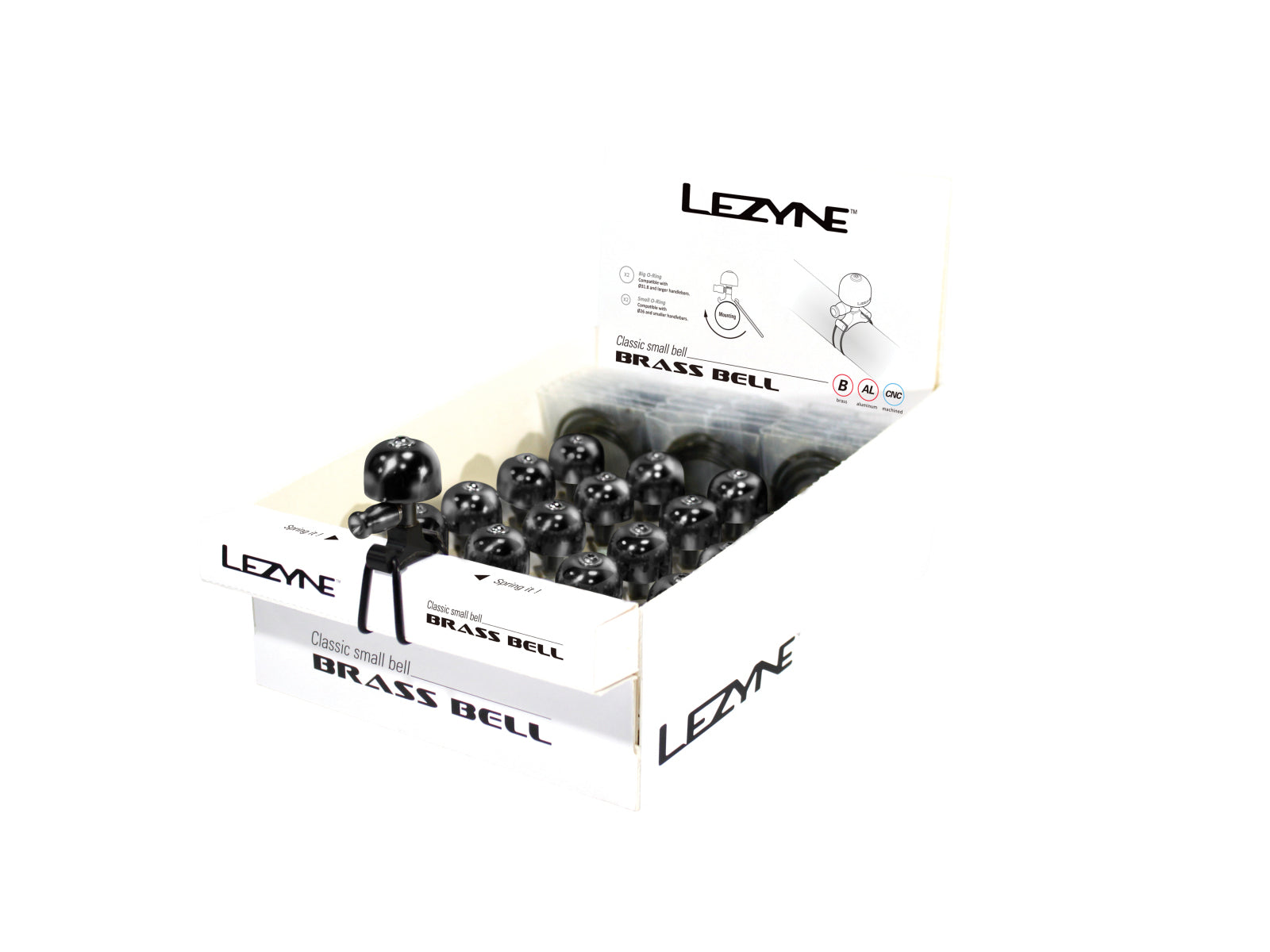 Lezyne Classic Brass Bell Box Black-black - S