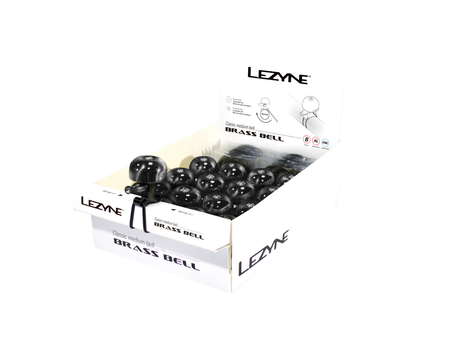Lezyne Classic Brass Bell Box Black-black - M