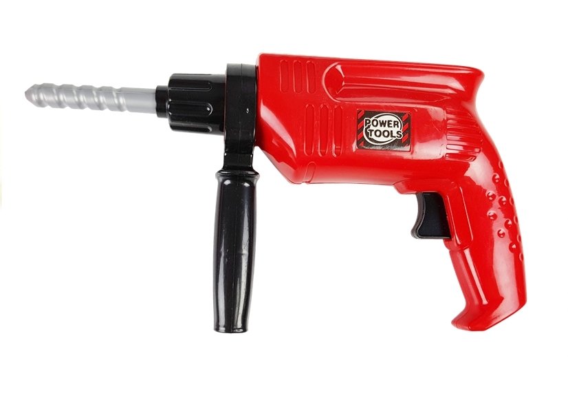 Tool Set In A Case Drill Screws Hammer