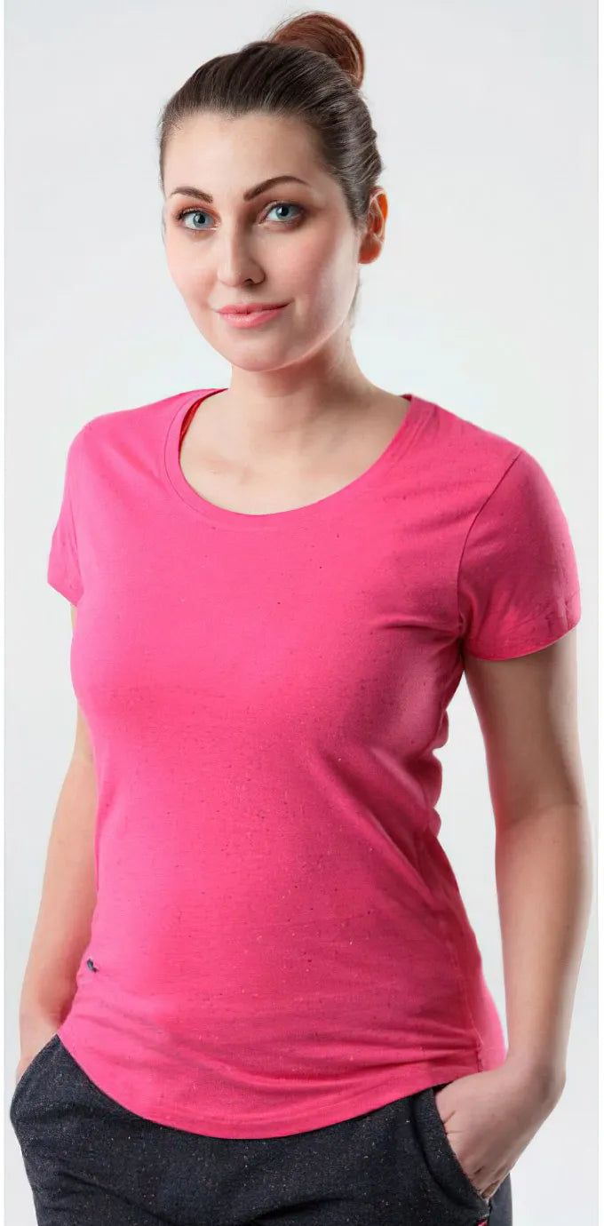 Dames t-shirt loap bulla roze xs