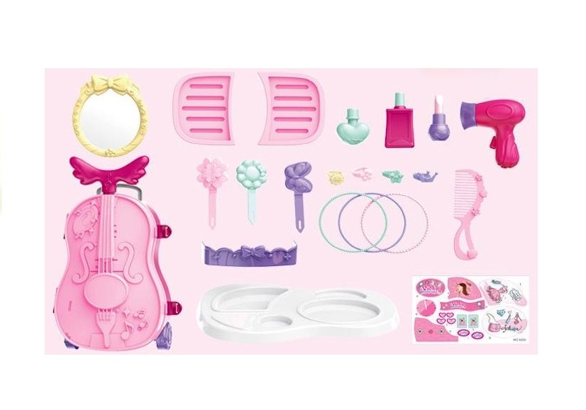 Portable Dressing Table In A Violin Case With Mirror