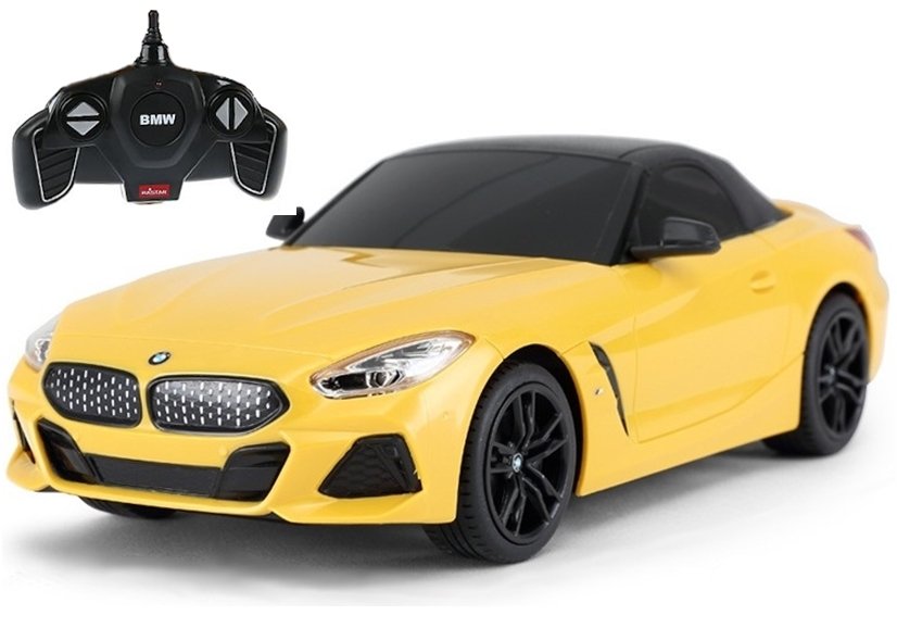 Remote Control Car R/c Bmw Z4 Roadster Rastar 1:18 Yellow
