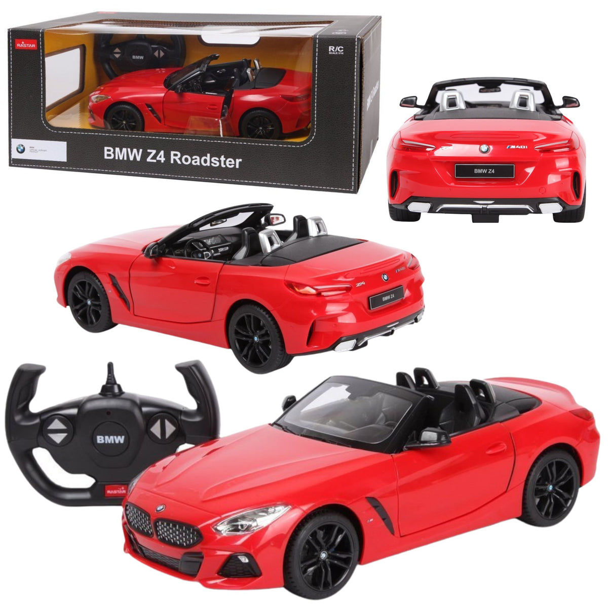 Remote Control Car R/c Bmw Z4 Roadster Rastar 1:14 Red