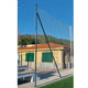 Poteau de renfort métallique pour filet de protection sans pot