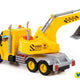 Car Excavator On Flywheel Yellow