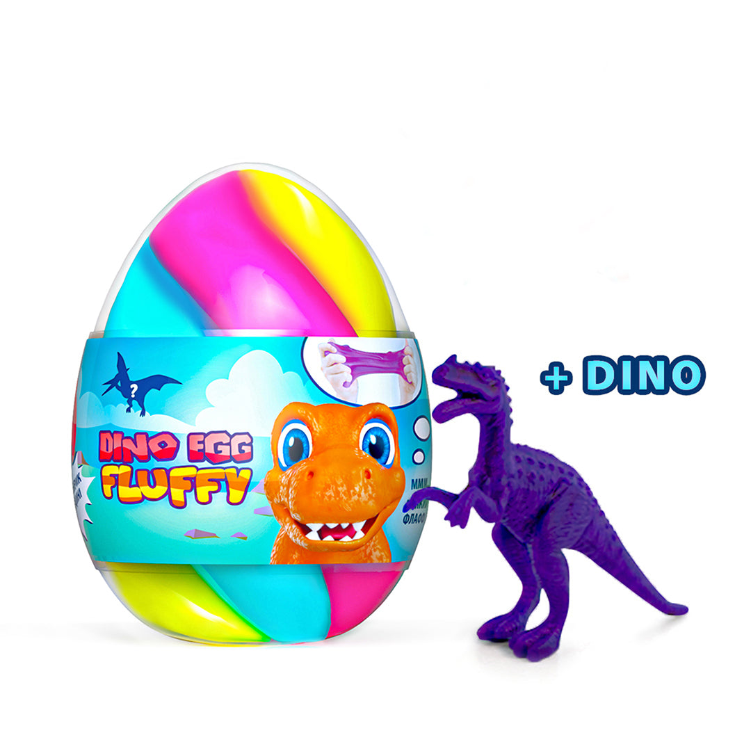 Slime mousseux avec une surprise de dinosaure dans un œuf 140 Ml