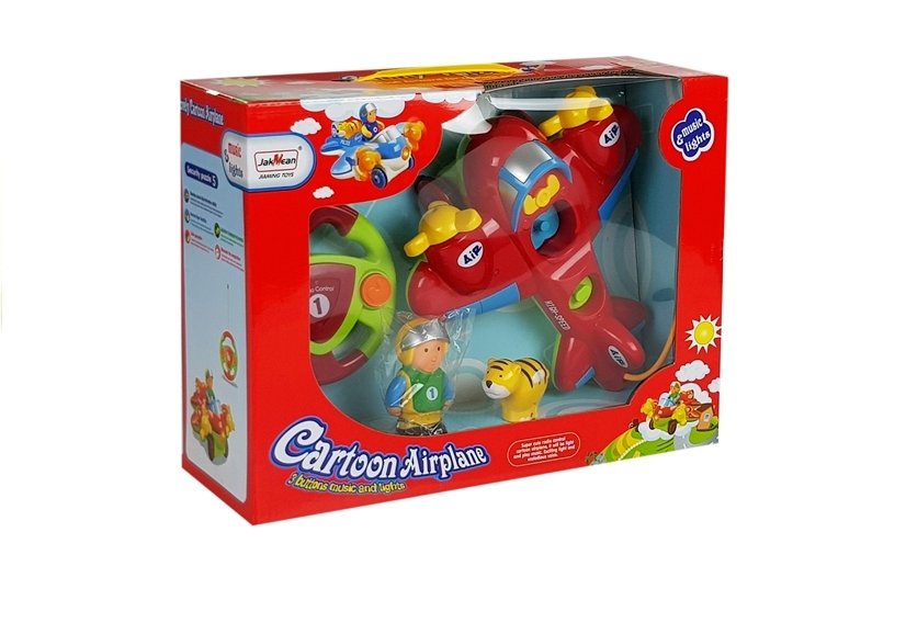 Baby-R/C-Flugzeug mit ferngesteuertem Lenkrad, rot