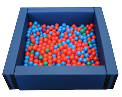 Bolas de preenchimento quadradas para piscina 150x150x40cm de altura x 15cm de largura multicoloridas