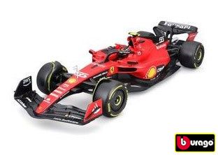 Bburago 1:18 Fórmula F1 Ferrari Scuderia Sf-23(2023) Nr.55 Carlos Sainz - Com Piloto