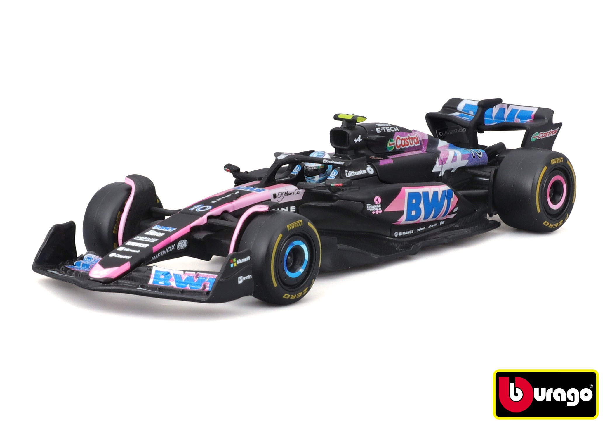 Bburago 1:43 Závod formule F1 – Bwt Alpine F1 Team A524 (2024) č. 10 (pierre Gasly)