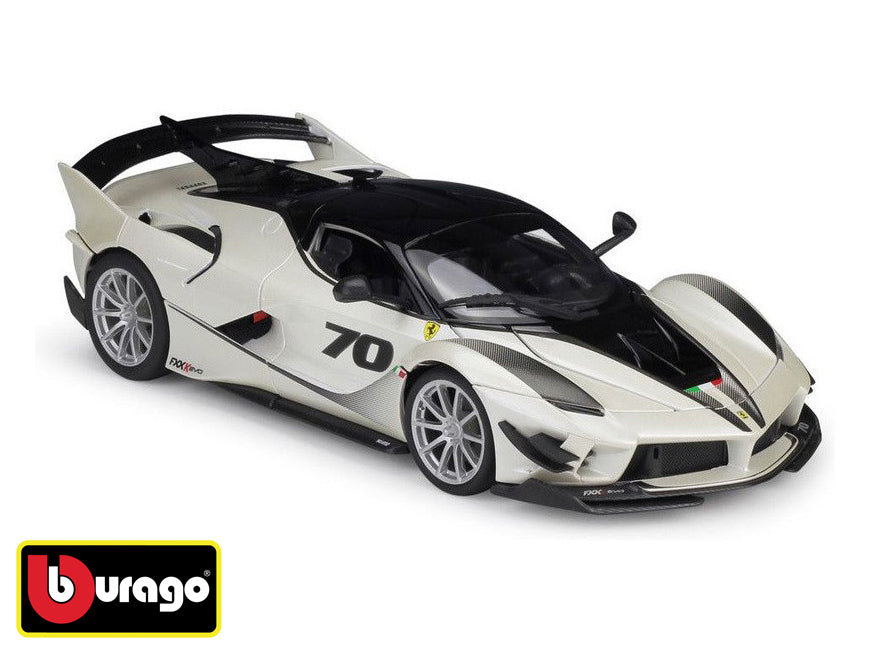 Bburago 1:18 Ferrari Fxx-k Evo No.70 Preto-branco 18-16012