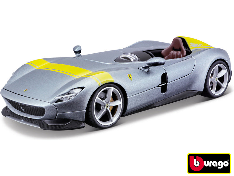 Bburago Ferrari Monza Sp1 Silver Blue 1:24