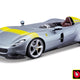 Bburago Ferrari Monza Sp1 Silver Blue 1:24
