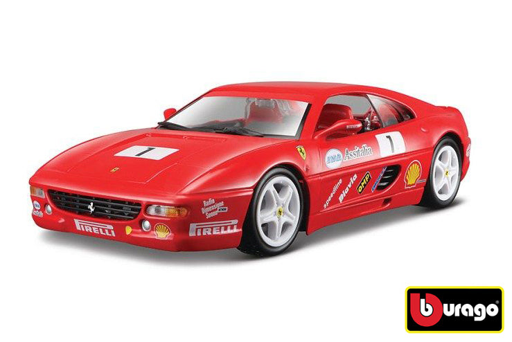 Bburago 1:24 Rásaíocht Ferrari F355 Dúshlán Dearg