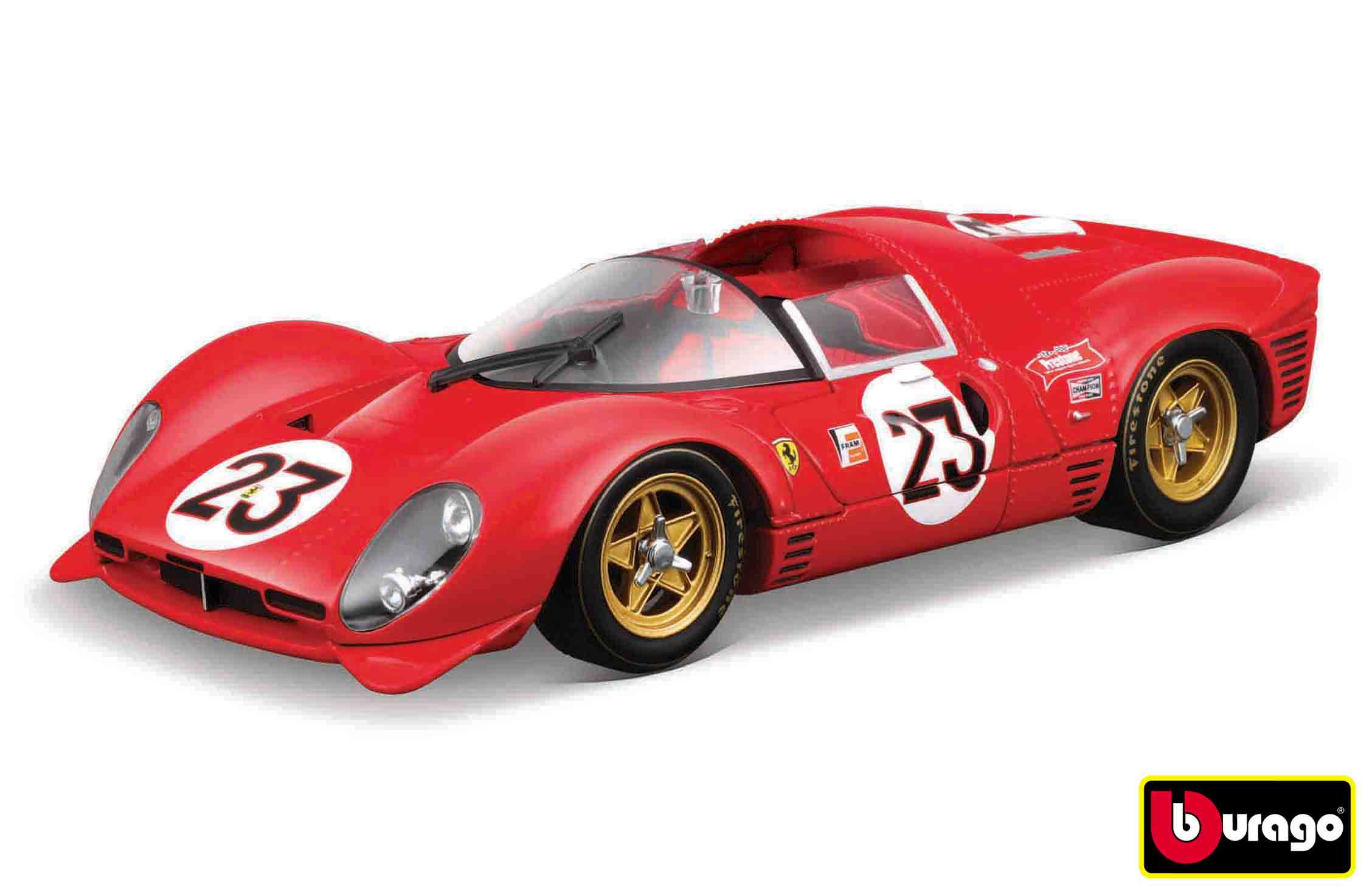Bburago 1:24 Ferrari Racing Model Kit - 330 P4 Daytona 1967 - Nr.23