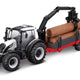 Подаръчен комплект селскостопански трактор Bburago 10 см - Valtra N174 с 3 ремаркета