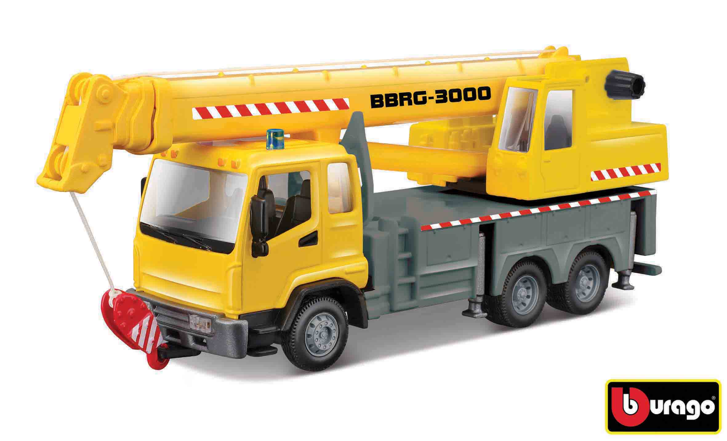 Bburago 1:43 Service Vehicle Construction Truck With Crane