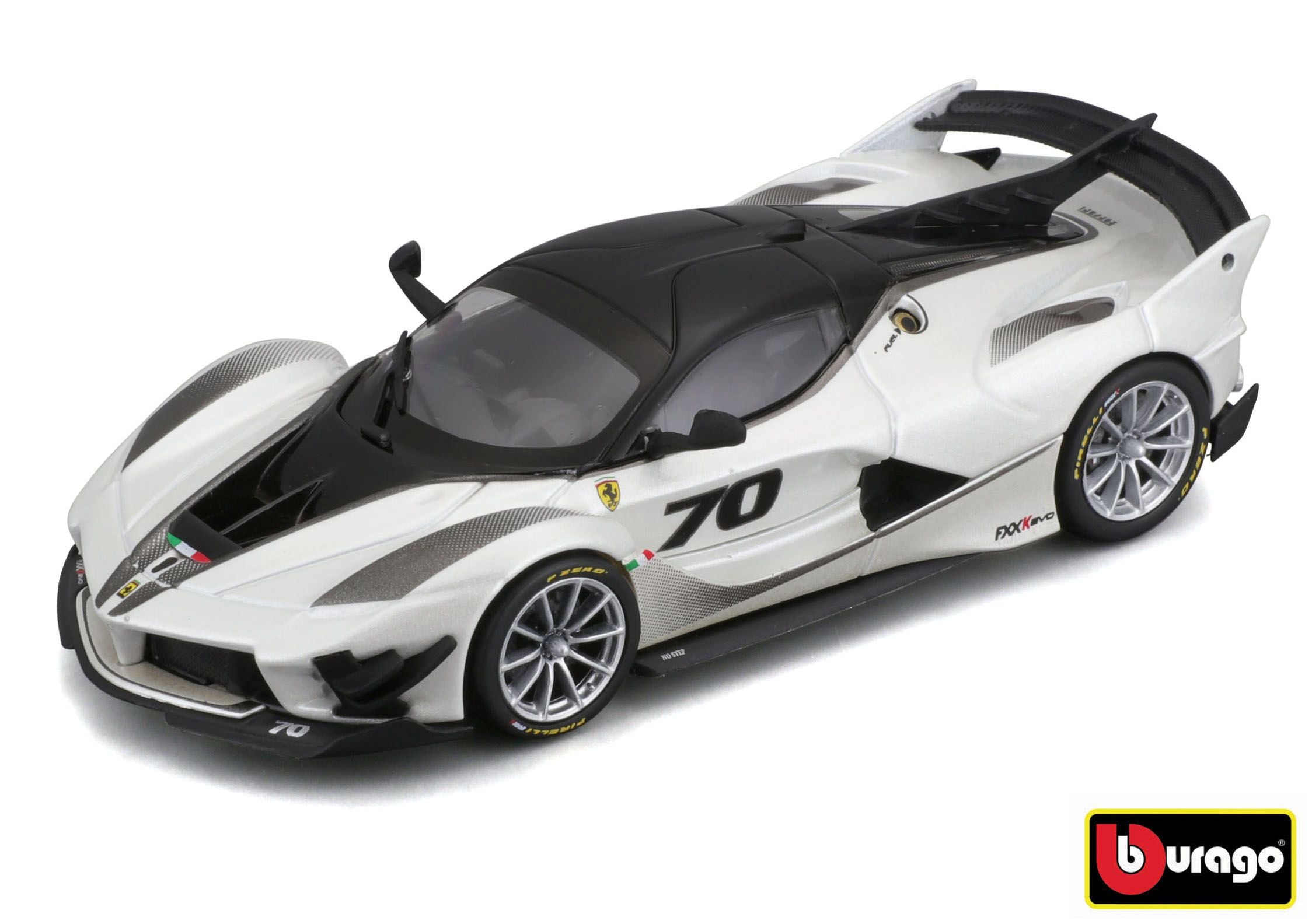Bburago 1:43 Ferrari Racing Fxx-k Evo 2017 Bílá/černá