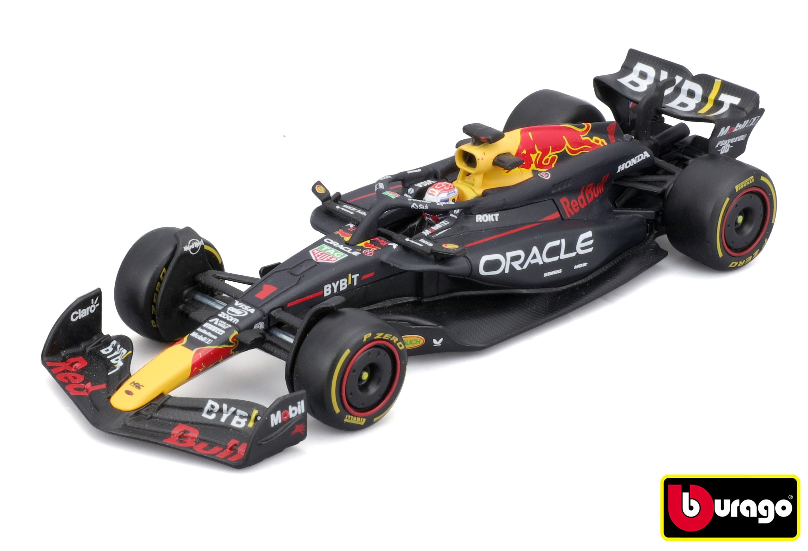 Bburago 1:43 Závod Formule F1 – Red Bull Racing Rb20 (2024) #1 (max Verstappen) – S jezdcem a prosincem