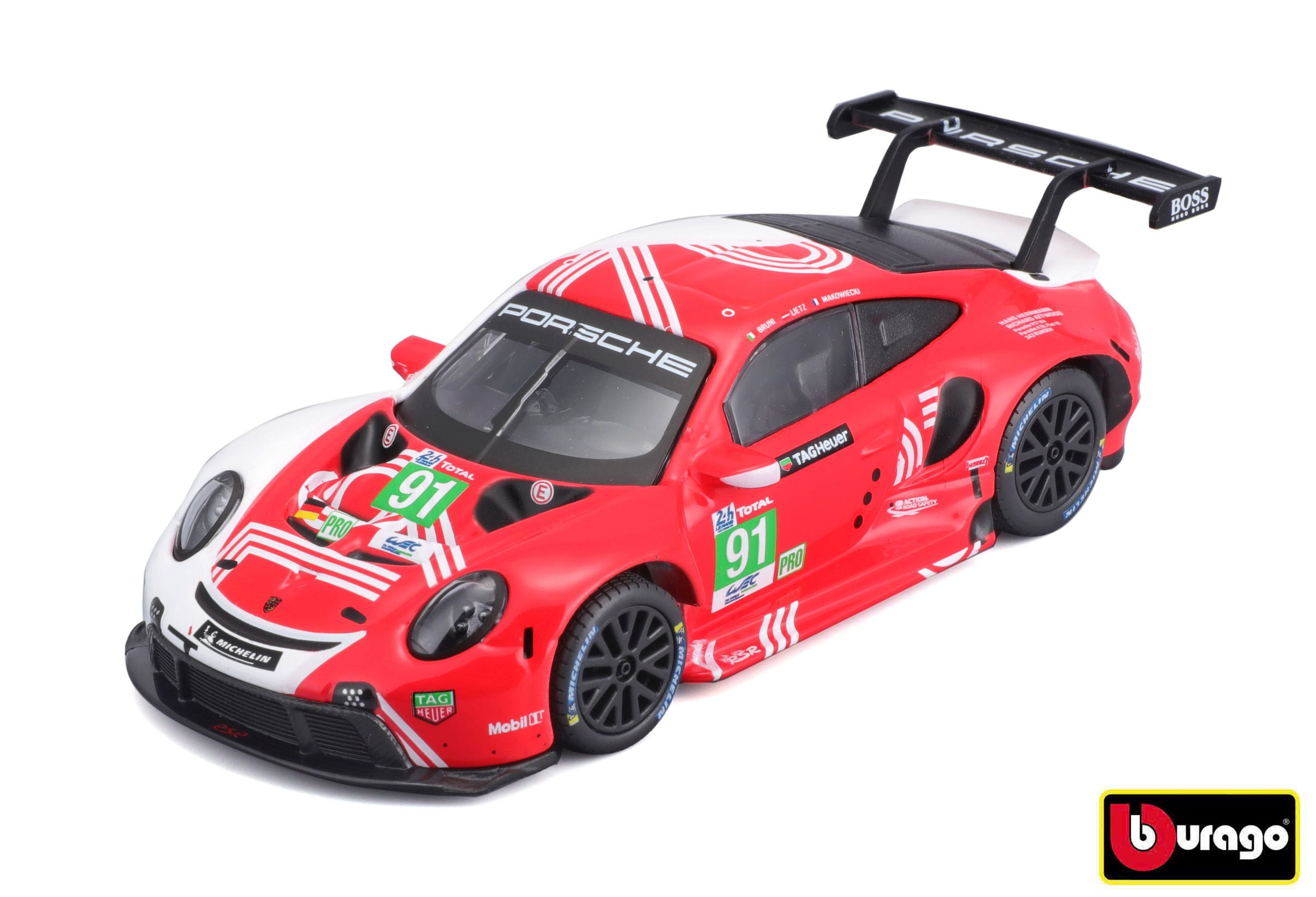 Bburago 1:43 Racing Porsche 911 Rsr Lm 2020 v dekorativní krabičce