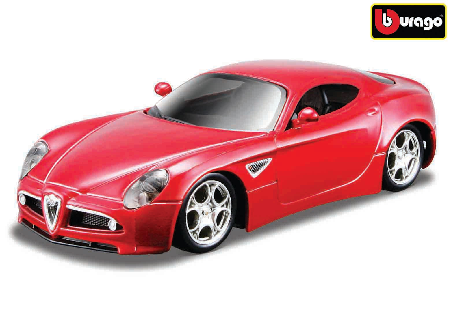Bburago 1:32 Alfa 8c Competizione (2007) červená