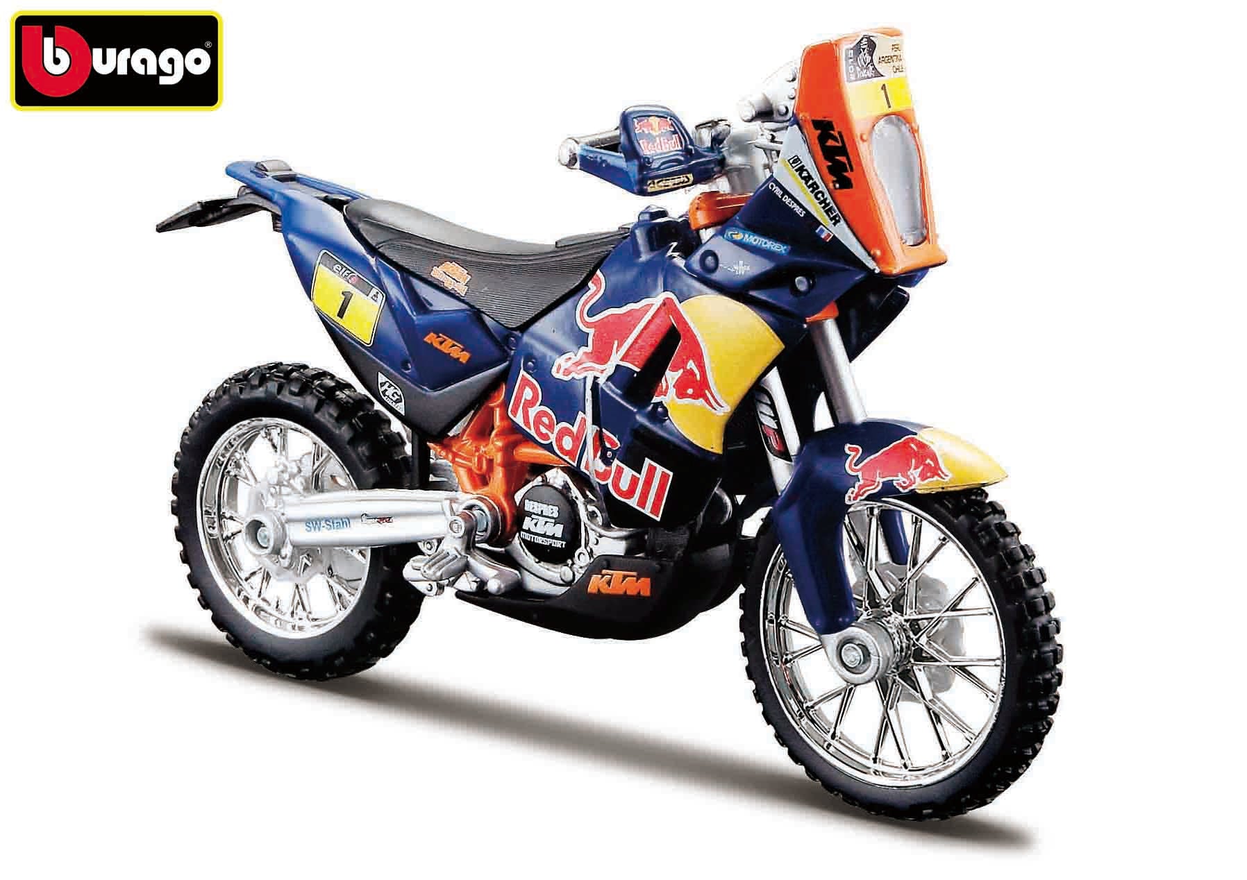 Bburago 1:18 Wrb Ktm Cycle – Ktm 450 Rally (rallye Dakar)