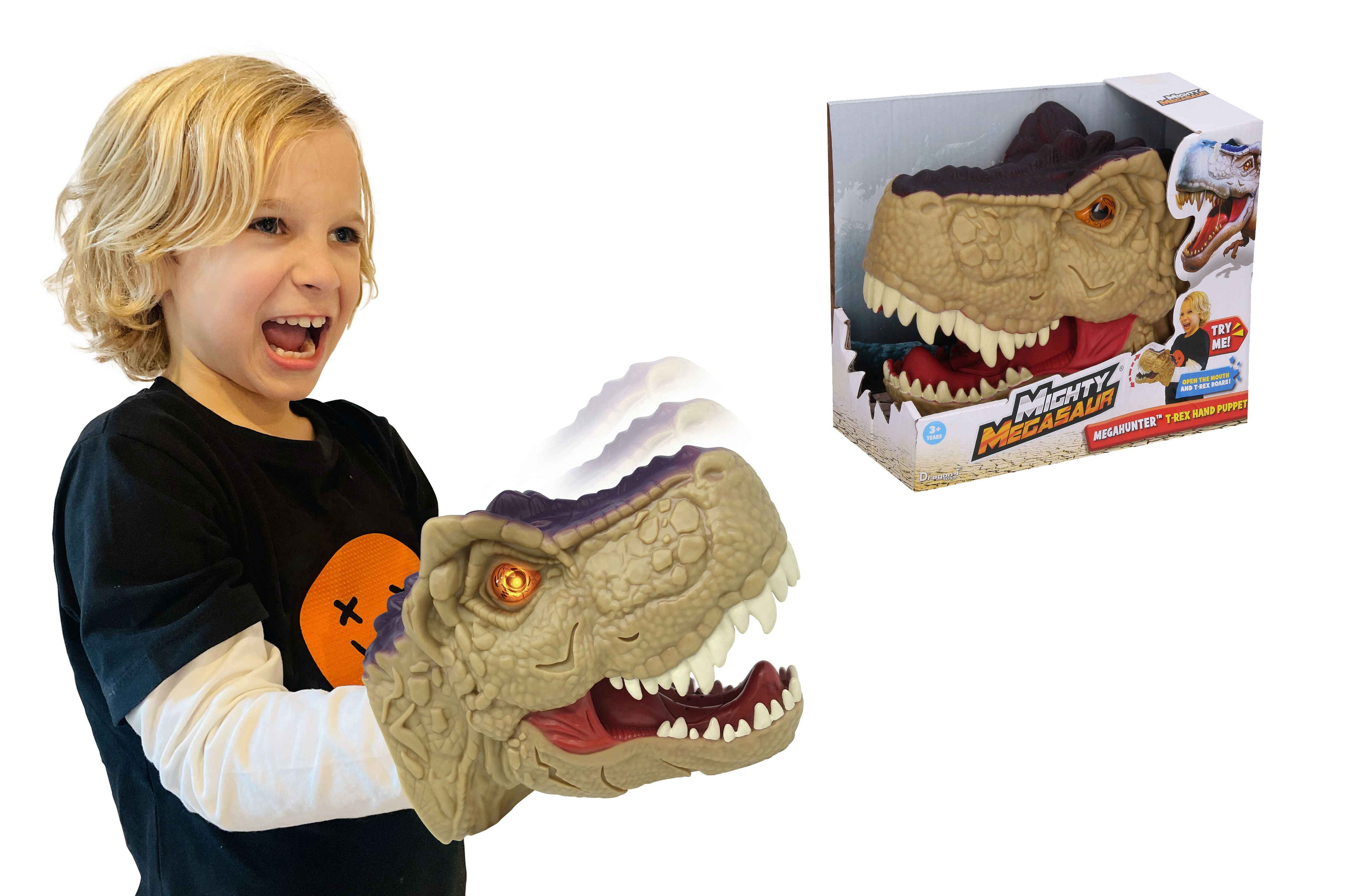 Tête De Dino Avec Effets De Main 20 Cm
