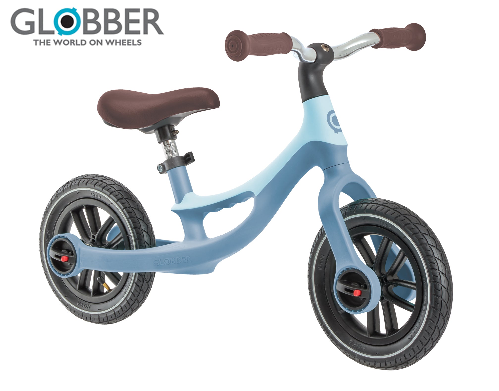Детски балансиращ велосипед Globber Go Bike Elite Air - Пастелно синьо
