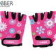 Детски защитни ръкавици Globber Toddler Xs - цветя Розови