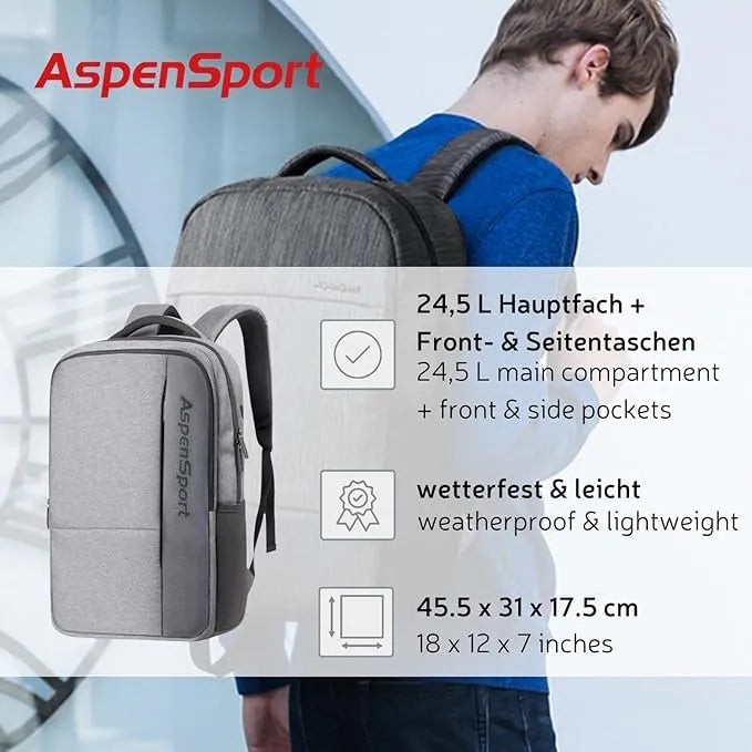 Batoh Aspensport 24,5 l svetlosivý