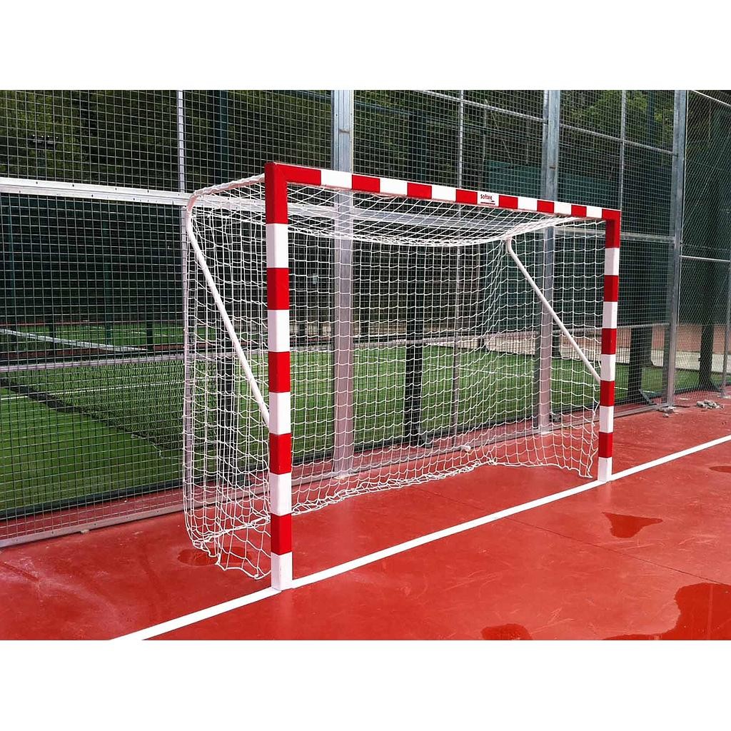 Set Aluminium Handbal-zaalvoetbaldoelen Vast 80x80 Mm