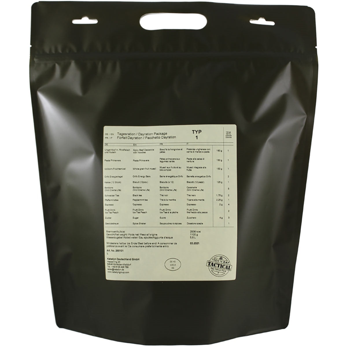 Trek'n Eat Day Ration Pack Type 1